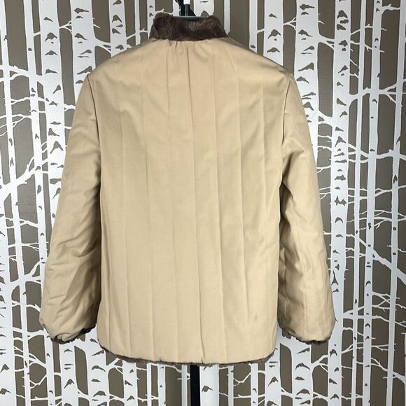 2 in 1 Reversible Brown Sheared Fur Jacket - Picture 4 of 9